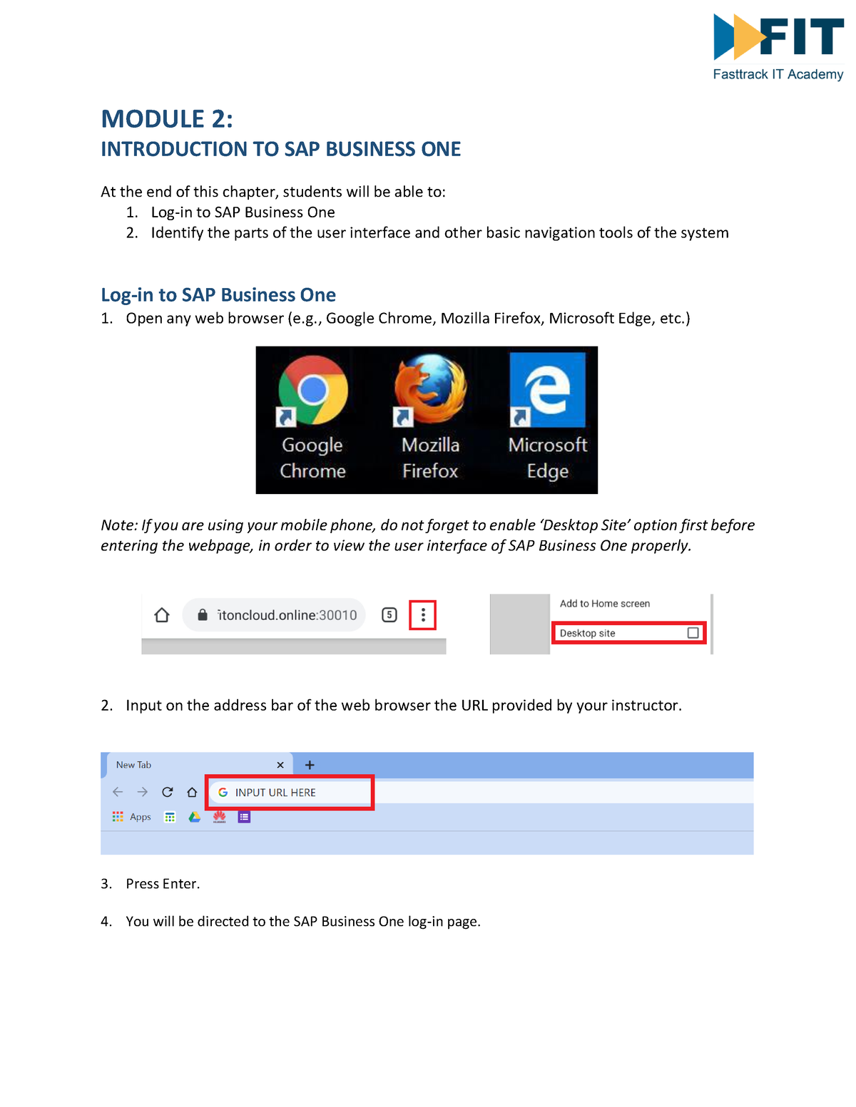 Module 2 - Introduction To SAP Business One - MODULE 2: INTRODUCTION TO ...