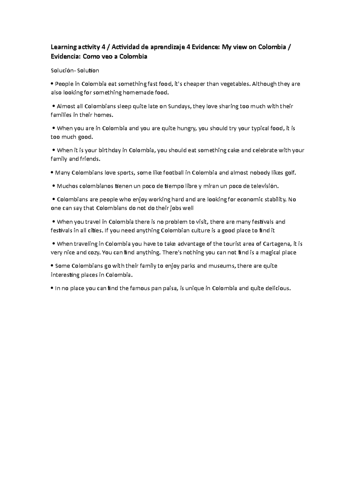 Learning activity 4 evidence-my-view-on-colombia - Learning activity 4 ...