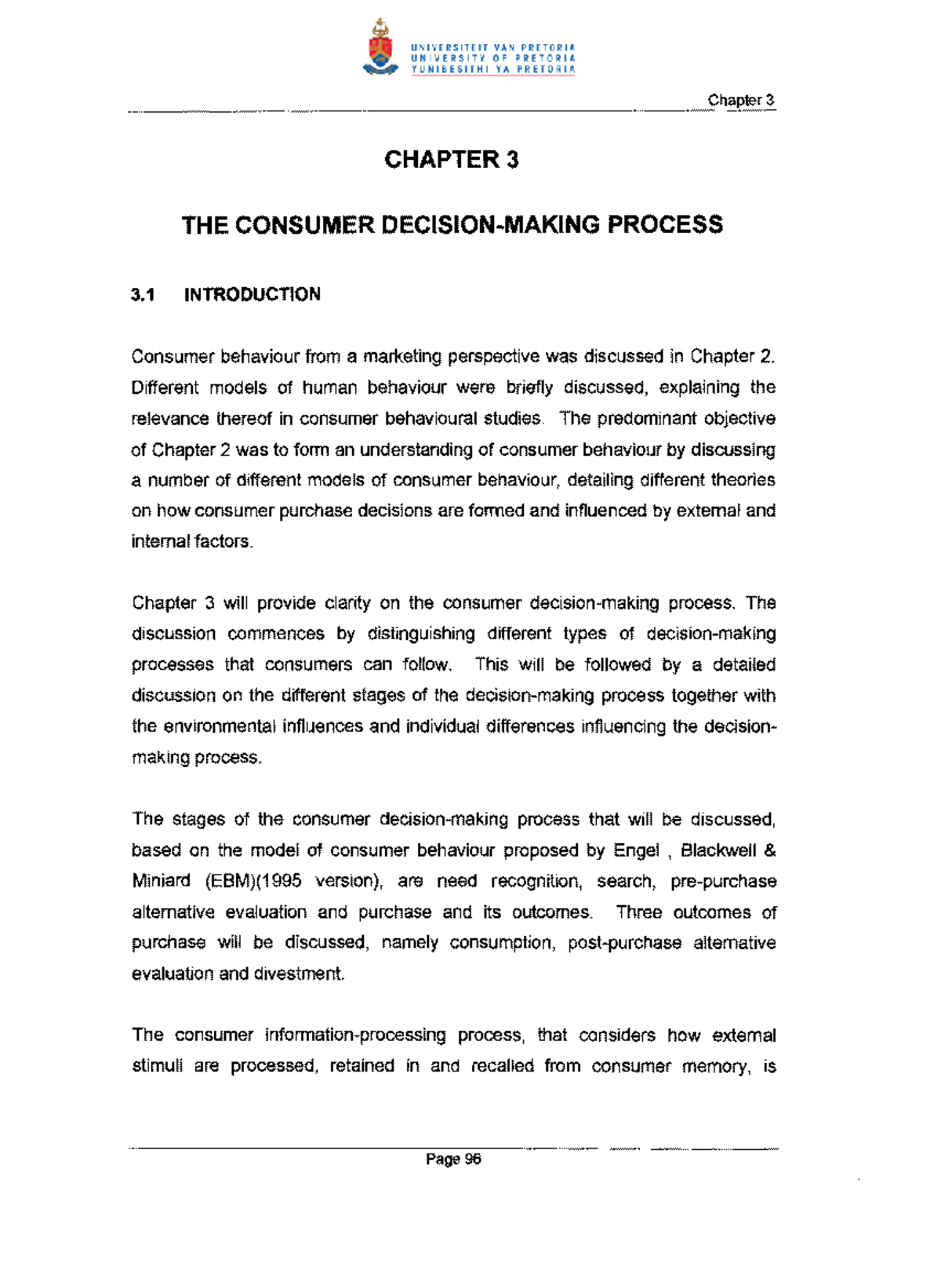 03chapter 3-1 231016 160322 - :n"" .. 3 CHAPTER 3 THE CONSUMER DECISION ...