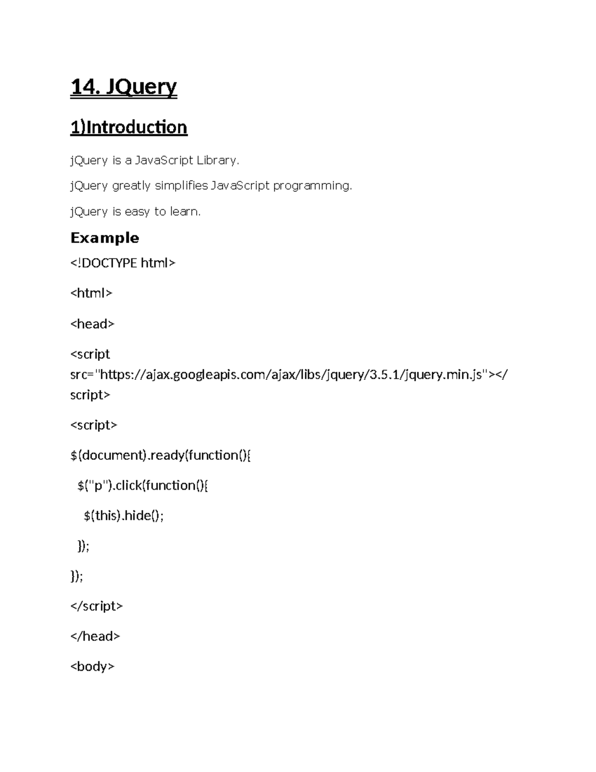 JQuery Note Annie - This Doctuments are the practical sections of html ...