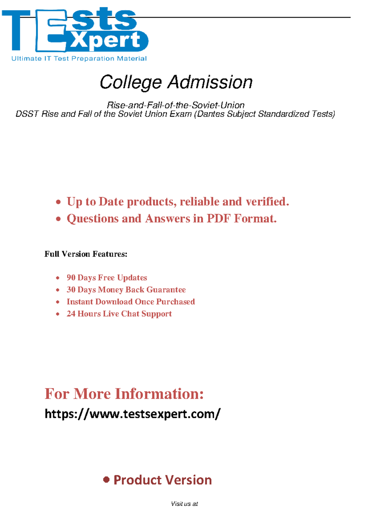 Comprehensive DSST Soviet Union Exam Prep Conquer the Rise and Fall ...