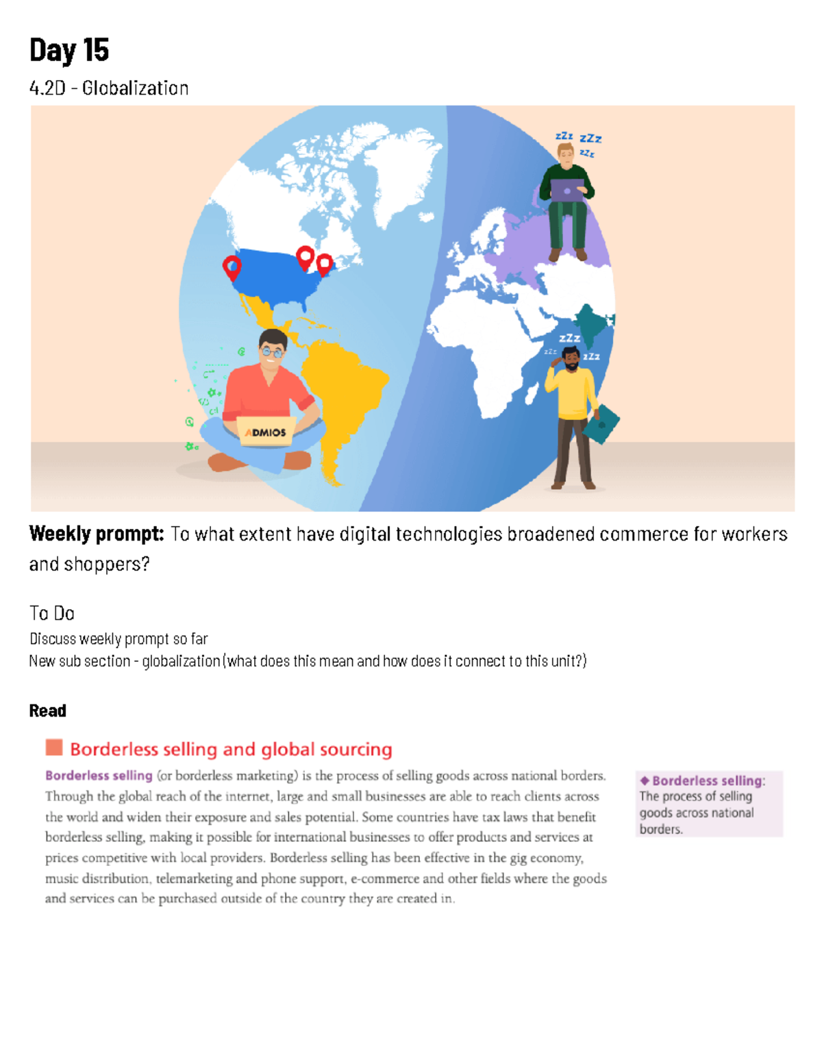 Economic - Day to Day - Student copy - Day 15 4 - Globalization Weekly ...
