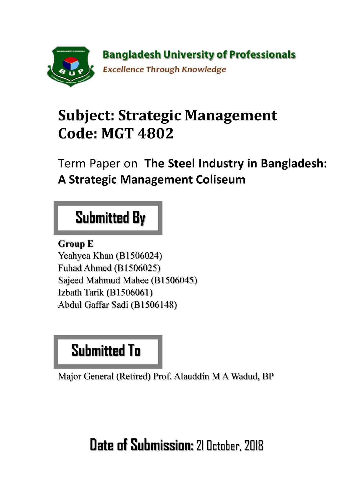 strategic management thesis topics