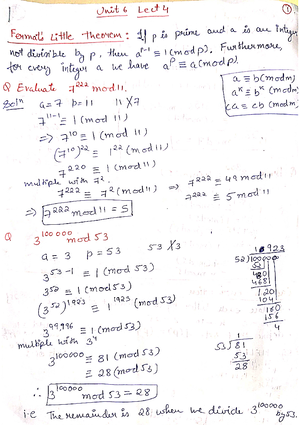 Some points and QA unit 4 MTH401 - Discrete Mathematics - Studocu