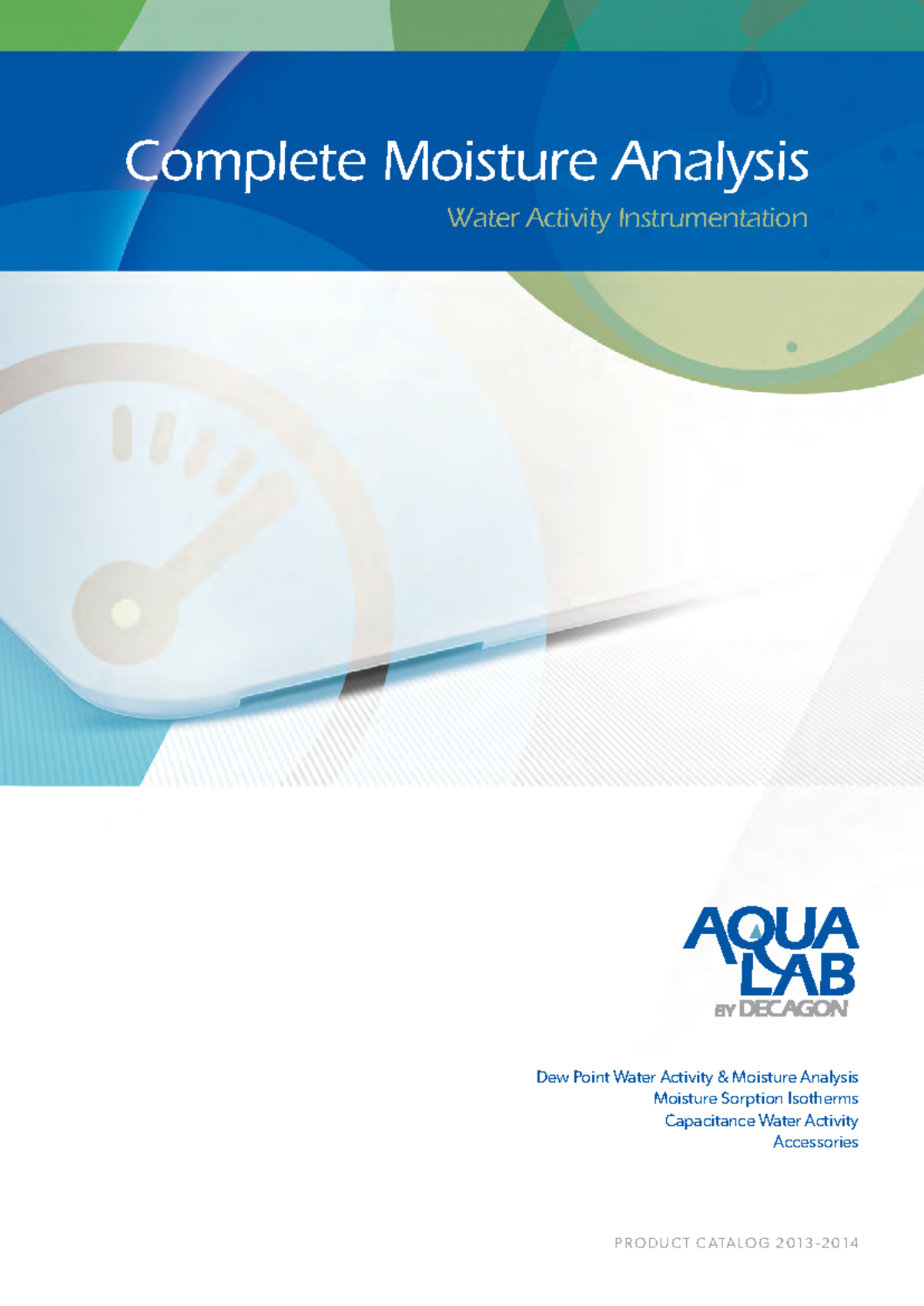 Tecnilabs - Aqua Lab Catalog - Water Activity Instrumentation Complete ...