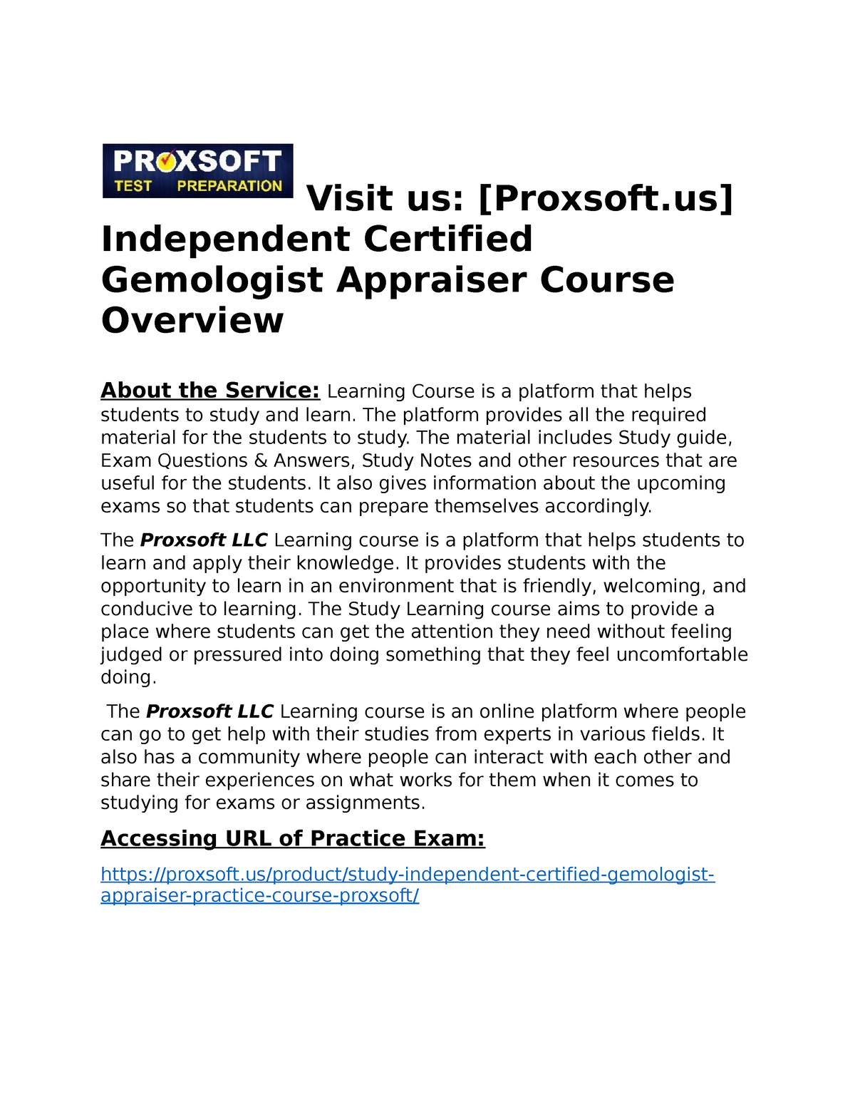 Independent Certified Gemologist Appraiser Practice Course - Visit Us ...