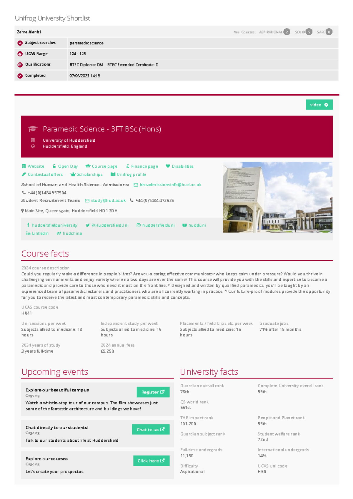 Uni applications - gffdgfdgf - Your Courses: ASPIRATIONAL 2 SOLID 5 ...