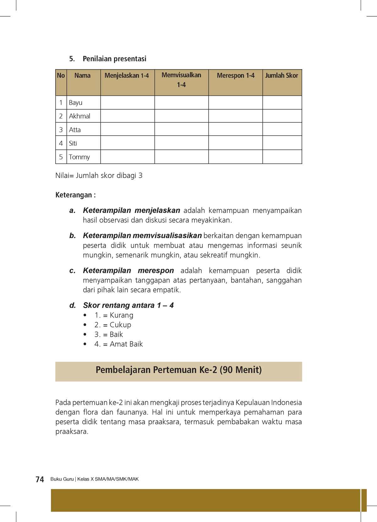 Kelas X Sejarah BG Press 28 - 74 Buku Guru | Kelas X SMA/MA/SMK/MAK ...