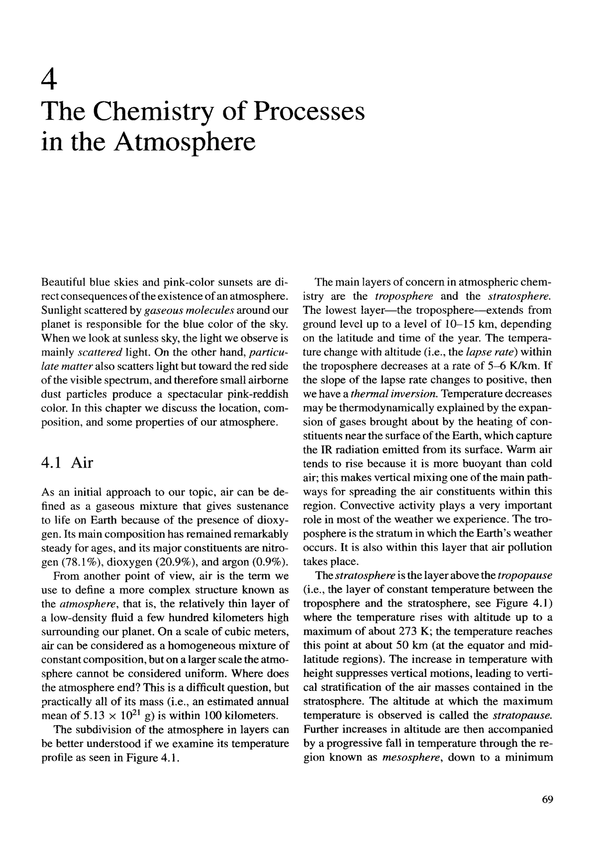 Atmospheric Chemistry - Environmental Chemistry - Studocu