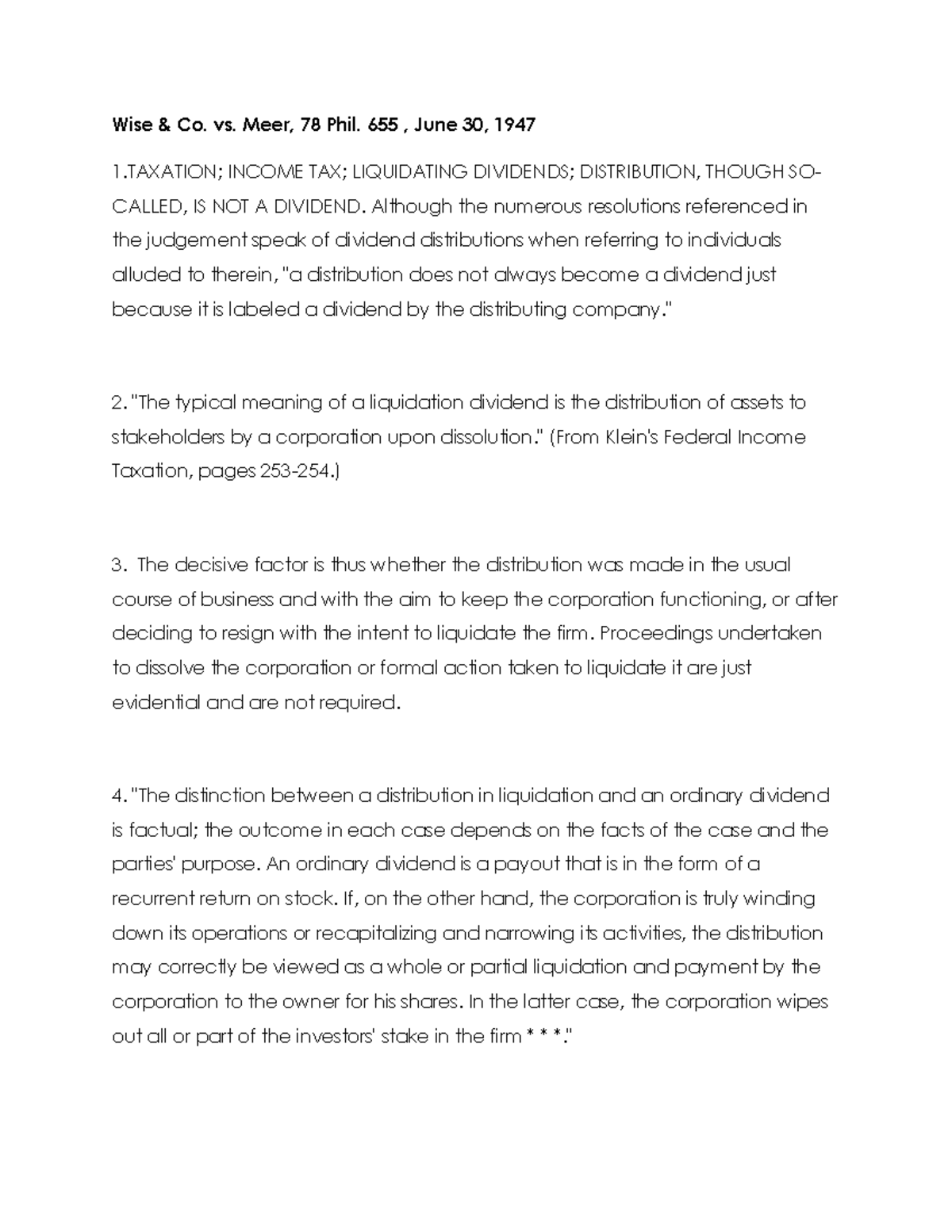 PART 3 CASE Doctrines IN Corporation LAW 2 Partnership And