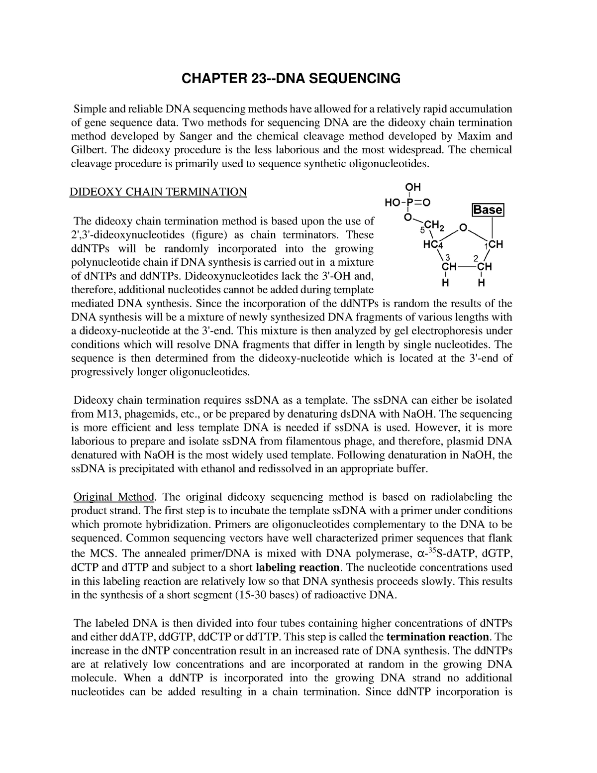 essay on dna sequencing