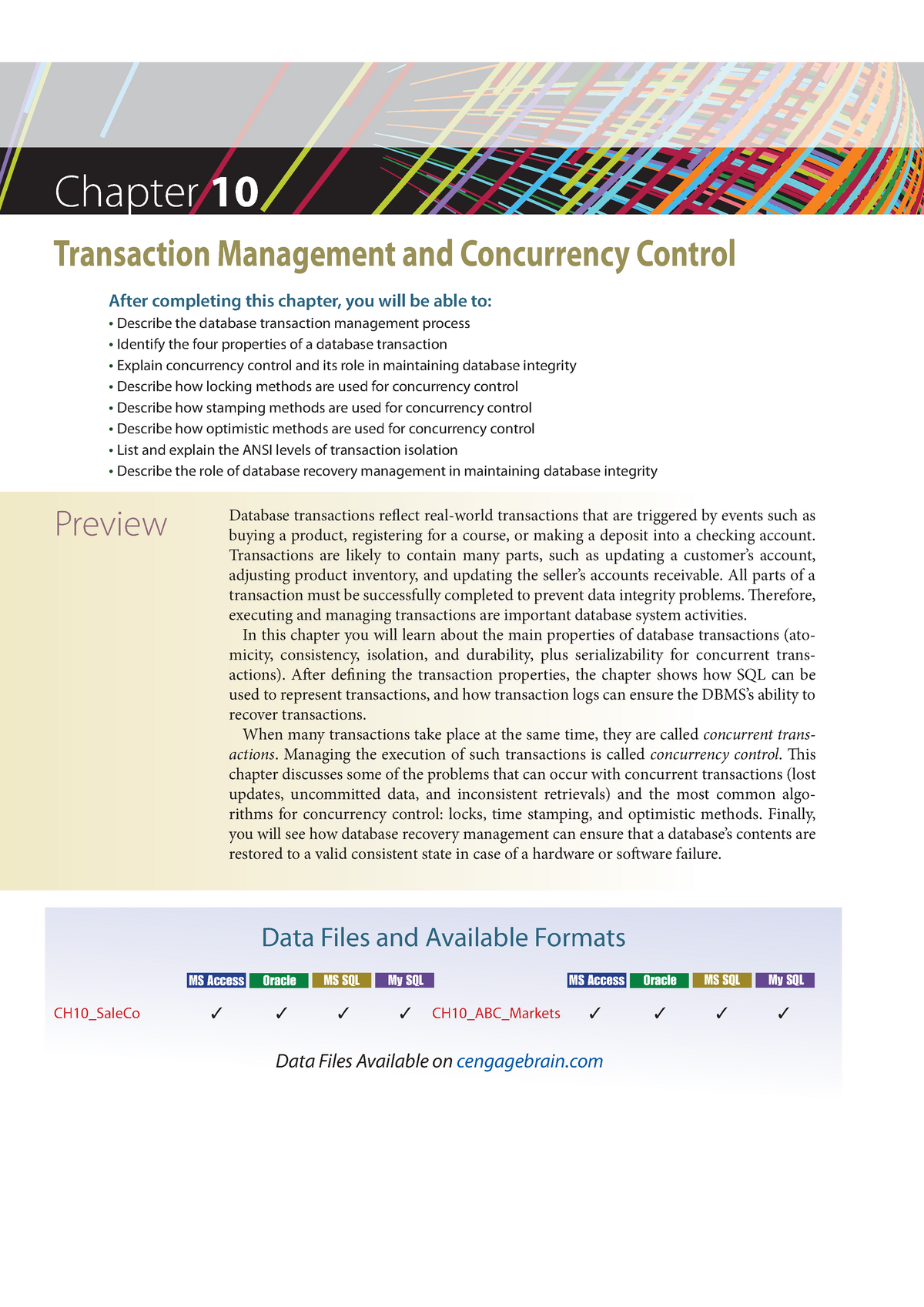 Chapter 10 - Transaction Management And Concurrency Control ...