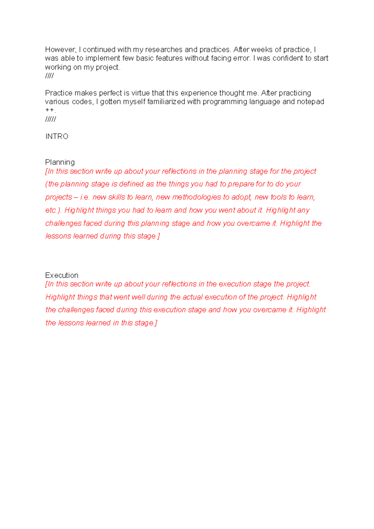 Major project draft (programming TP) - TP - Studocu