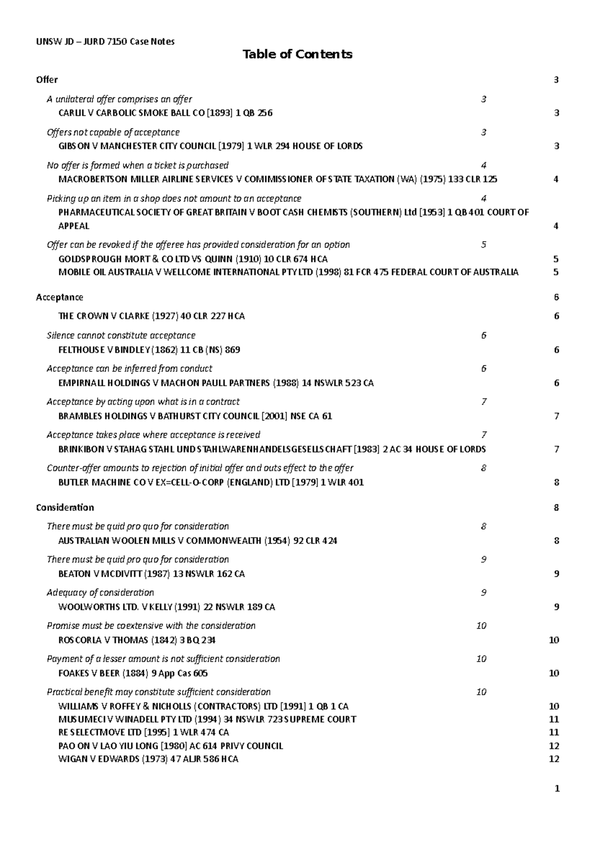 Purpose Of Case Notes