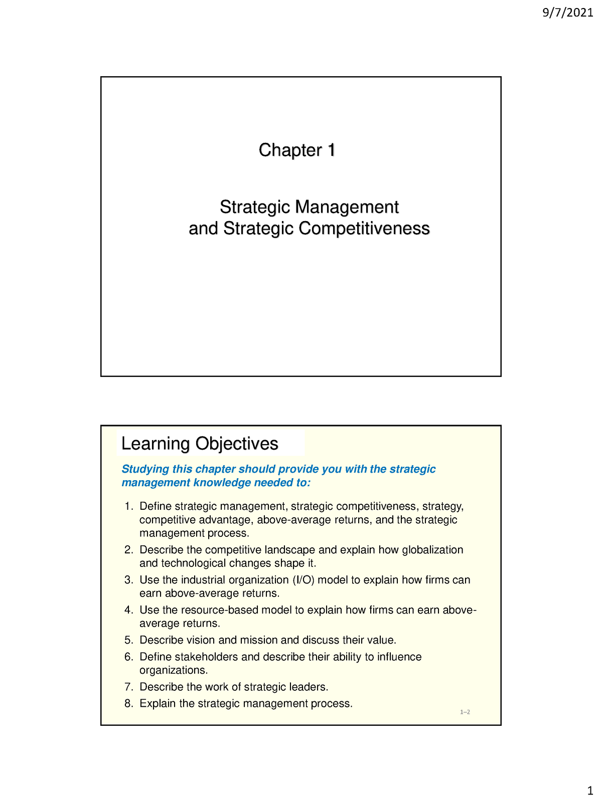 week 3 assignment strategic management and strategic competitiveness