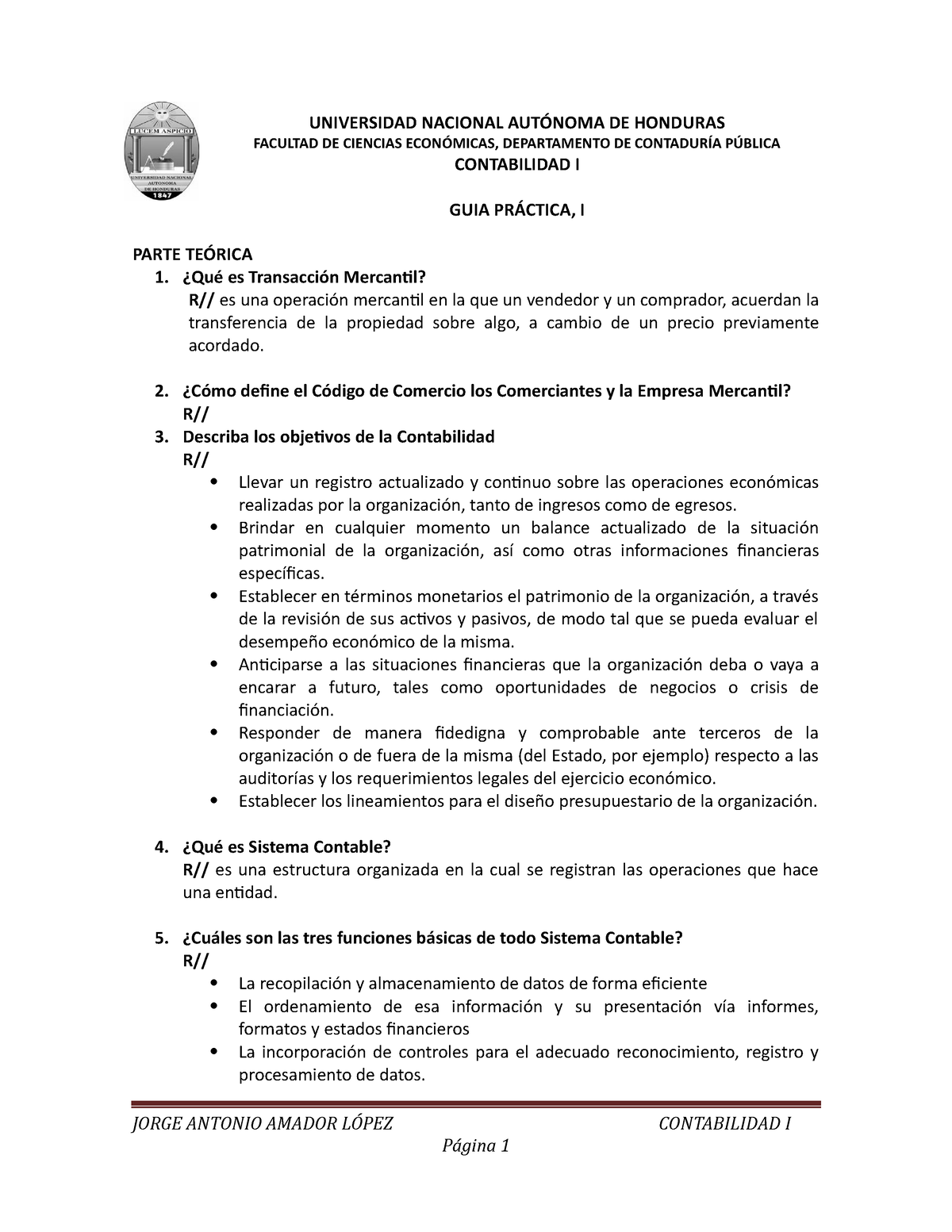 GUIA Conta 1 Parte Teorica - UNIVERSIDAD NACIONAL AUTÓNOMA DE HONDURAS ...