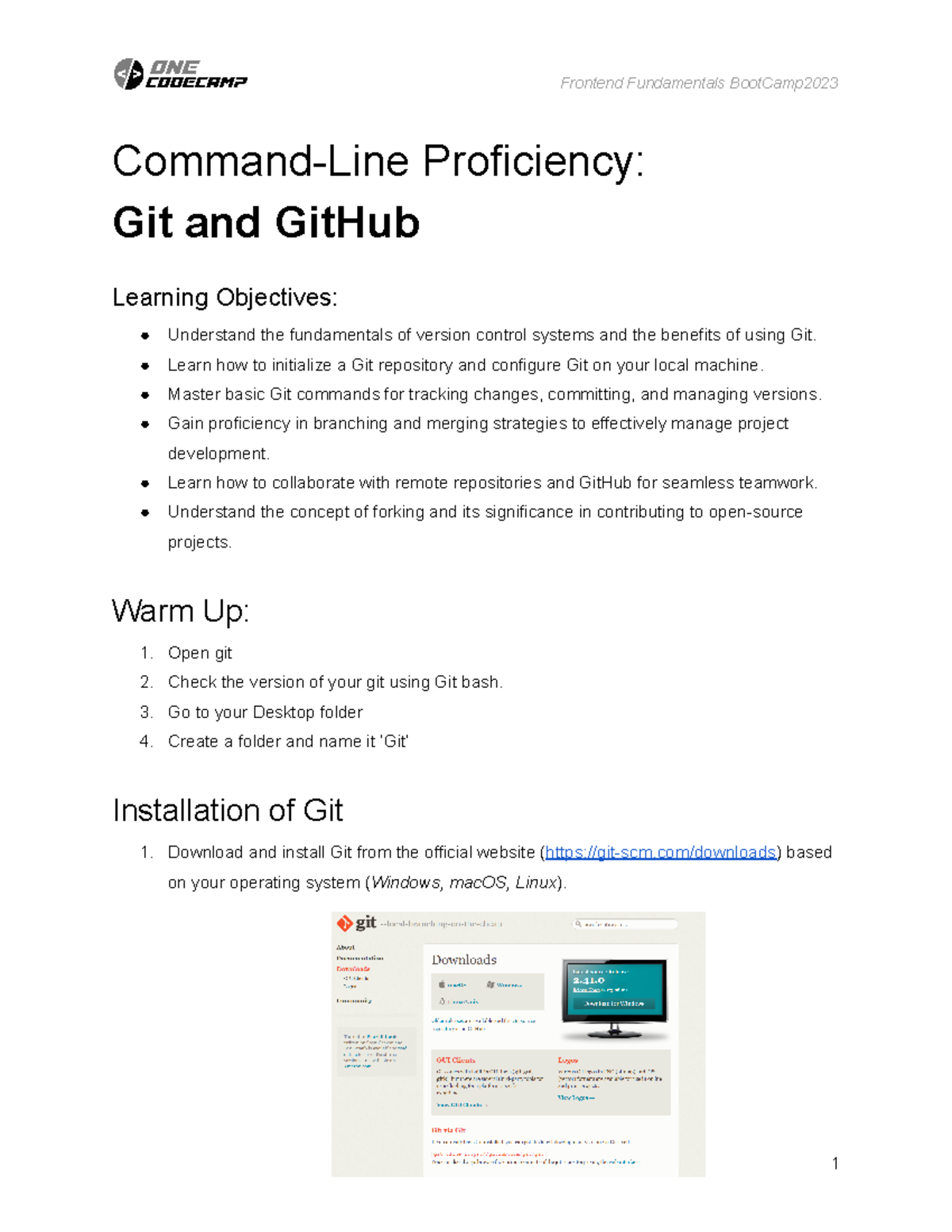 D1 Notes - CLI, Git, Git Hub - Command-Line Proficiency: Git and GitHub ...