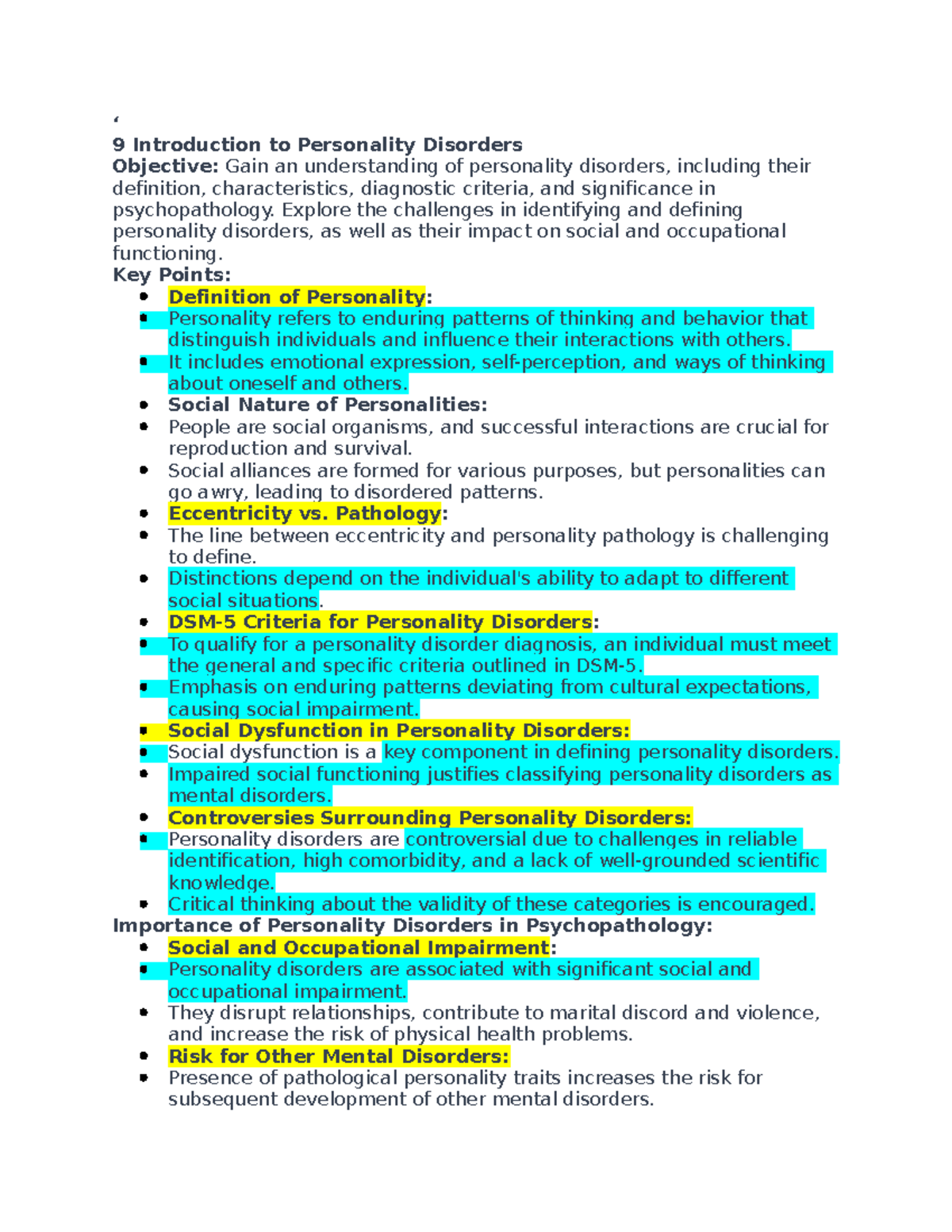 EXAM 3 Study Guide - Psy - PDF E-Book For Abnormal Psychology - ‘ 9 ...