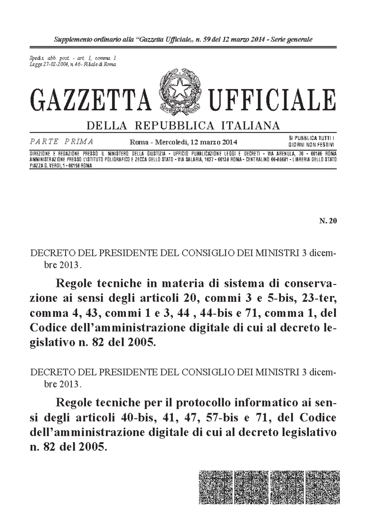 Pdf Conservazione Documenti - GAZZETTA UFFICIALE DELLA REPUBBLICA ...