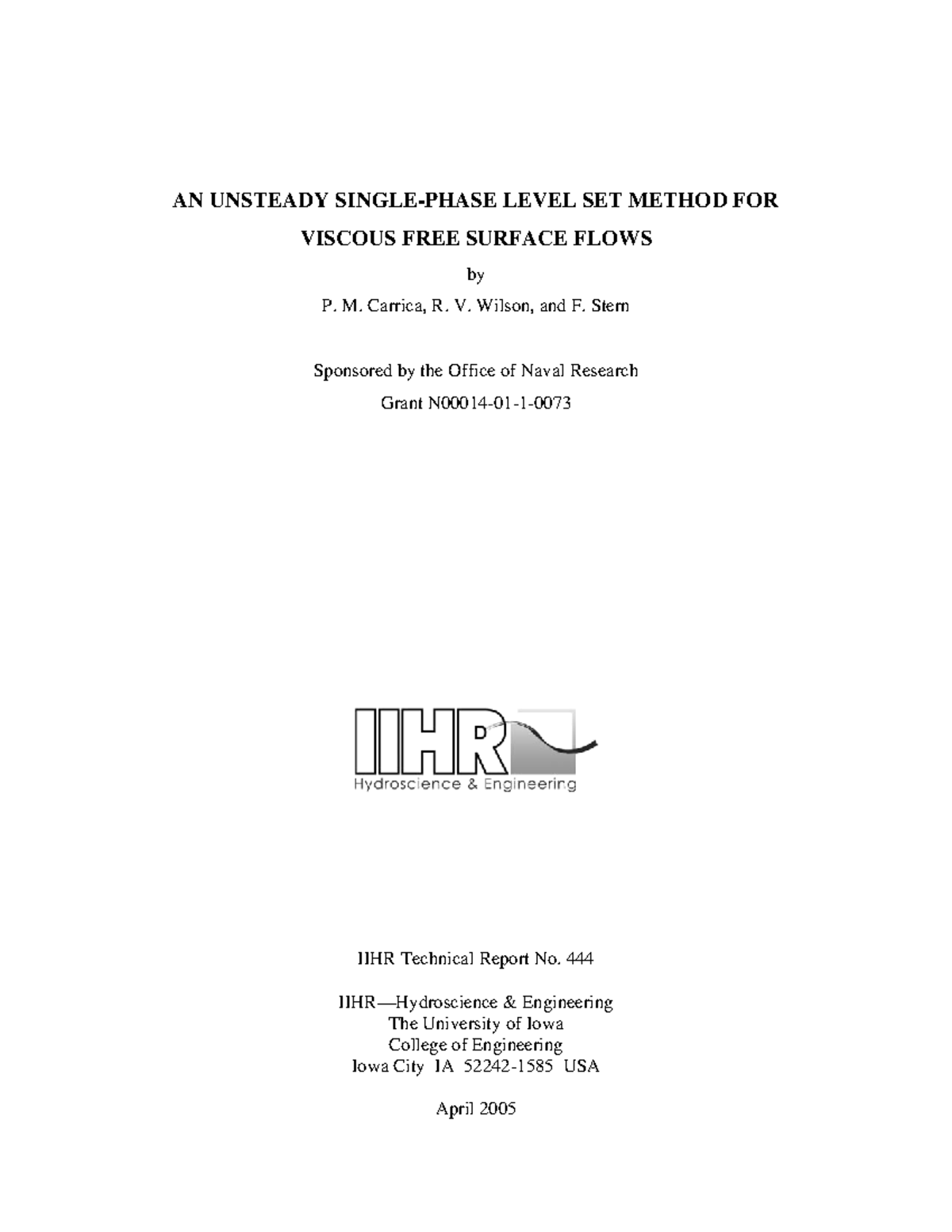 an-unsteady-single-phase-level-set-method-for-viscous-free-surface