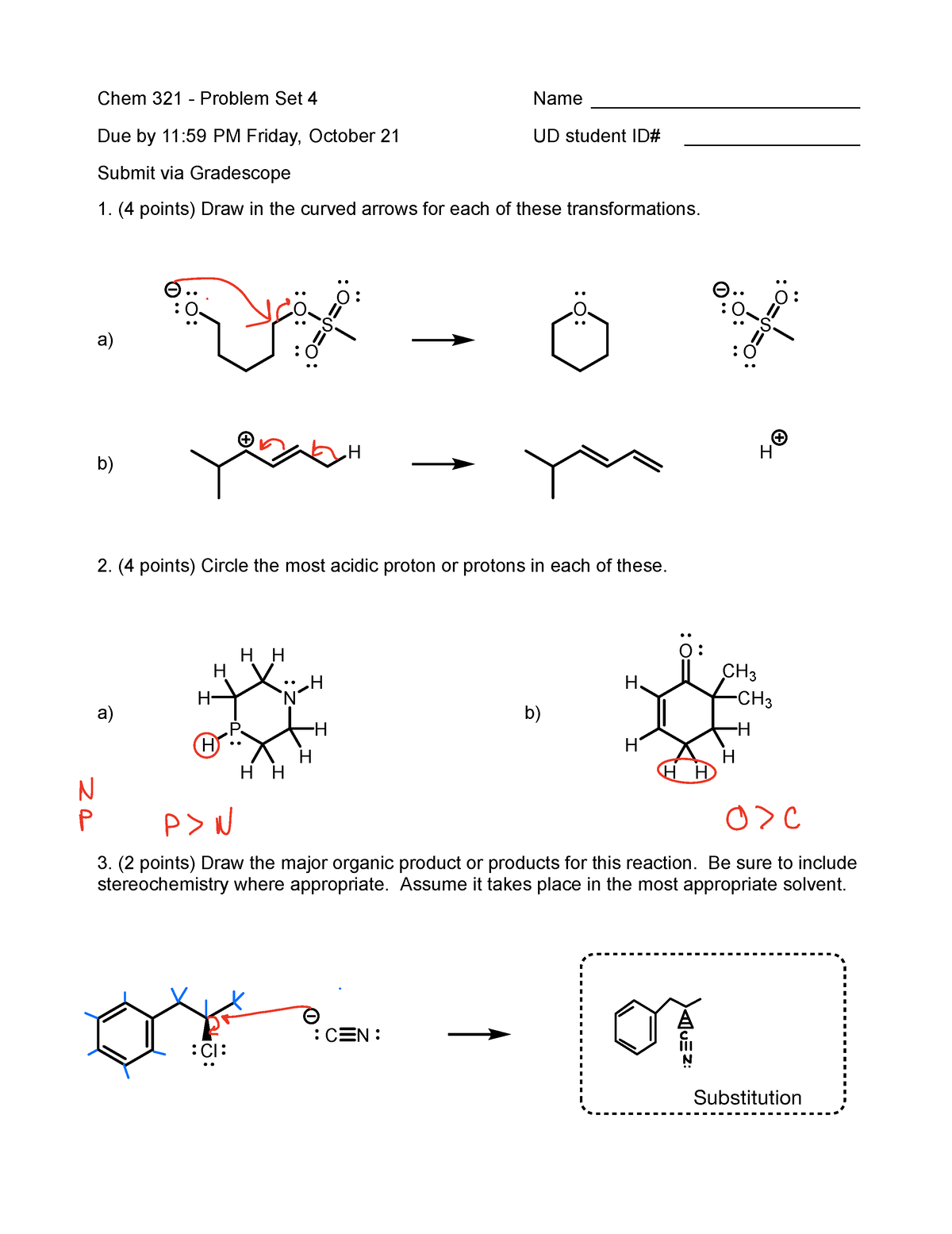 organic chemistry homework help