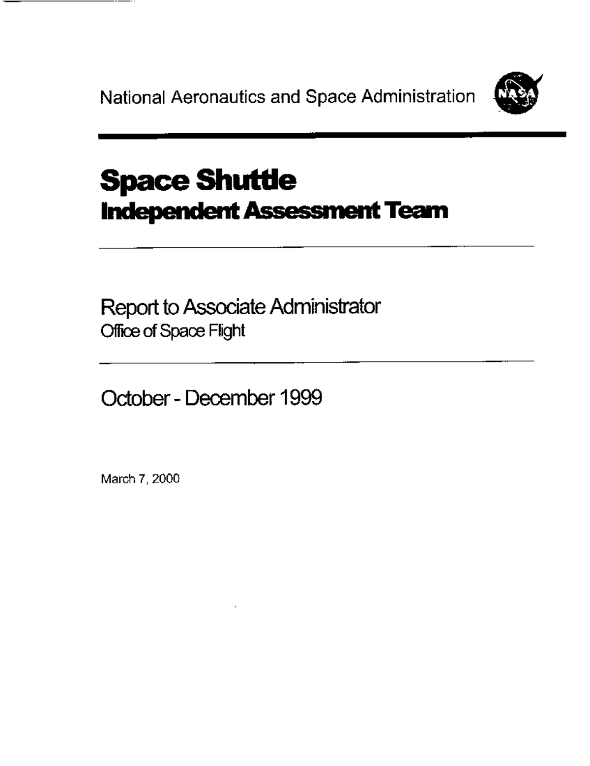 Nasa FTA - Can be used as a study case such that what is required as an ...