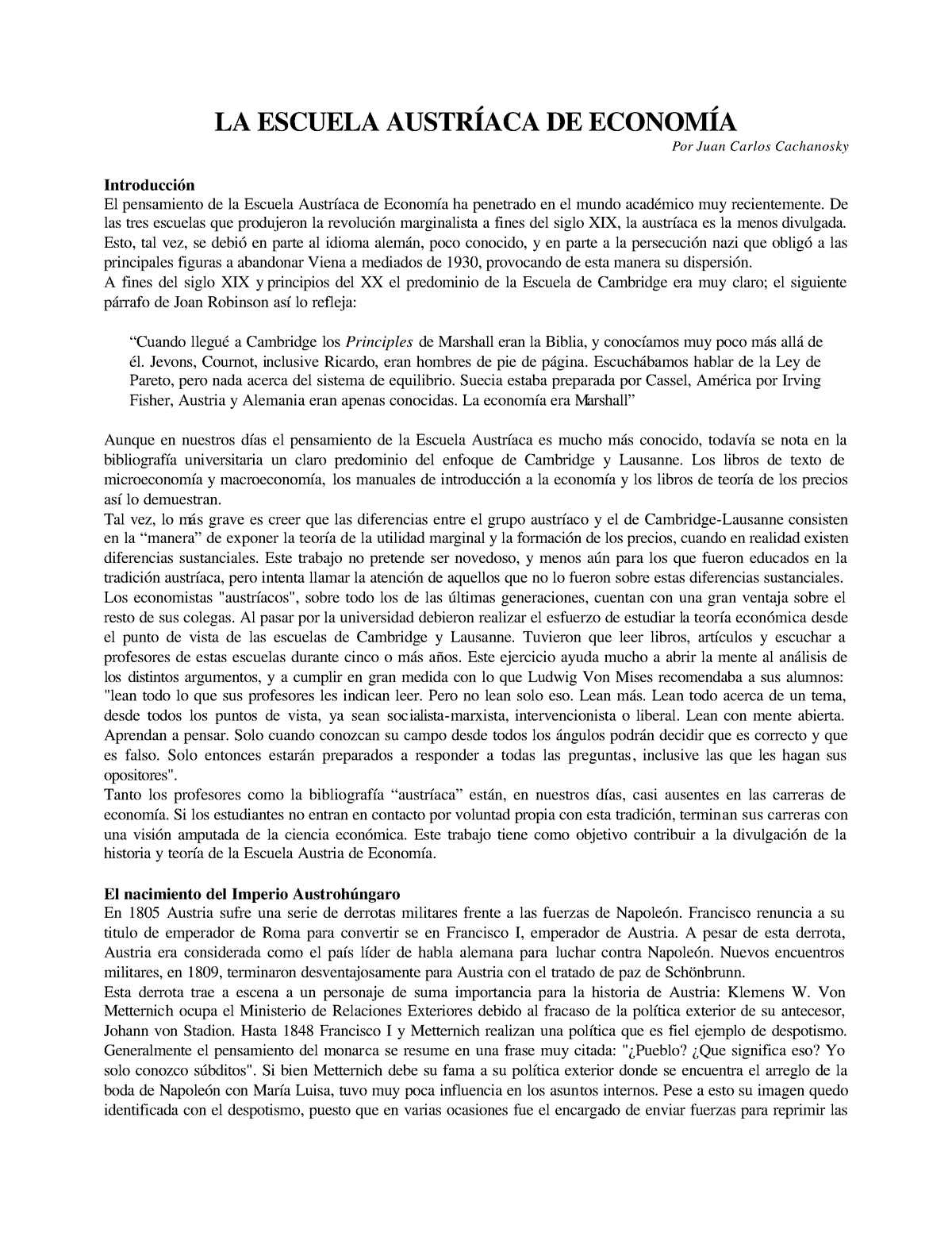 Semana 4 3 Economia De La Region La Escuela AustrÍaca De EconomÍa Por Juan Carlos