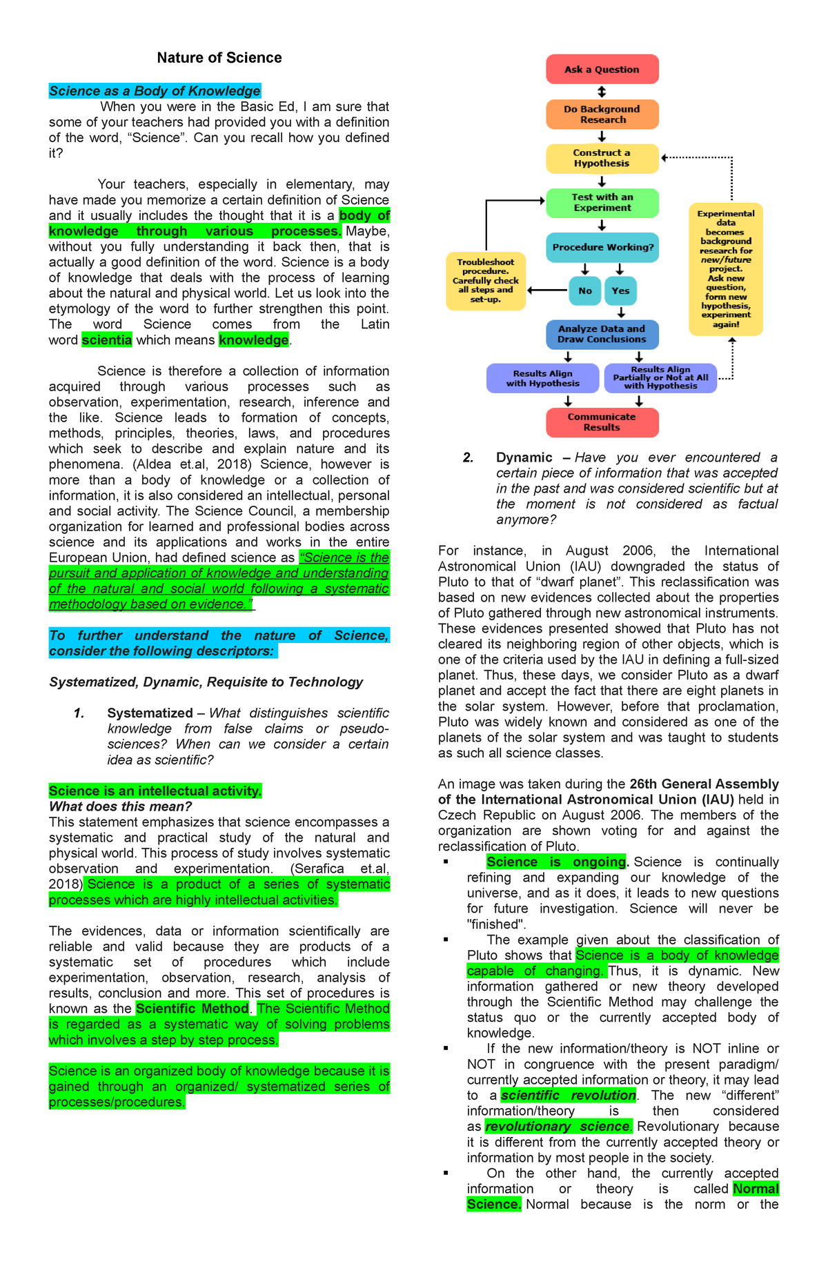 science as a body of knowledge essay