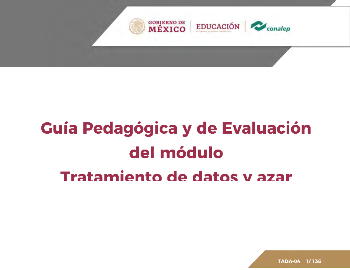 Guía TADA - Guia te tratamiento - Tratamiento de datos y azar