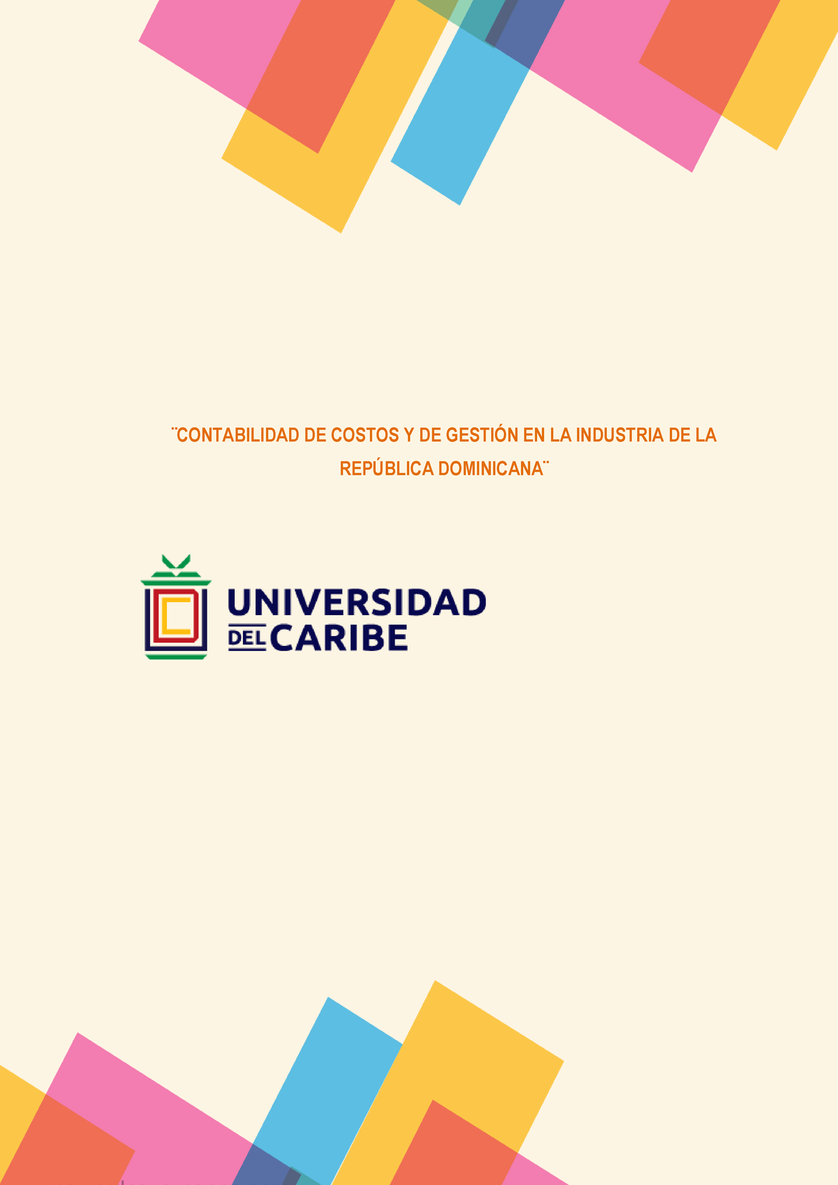 Trabajo Final Contabilidad De Costos Contabilidad De Costos Y De Gestin En La Industria De