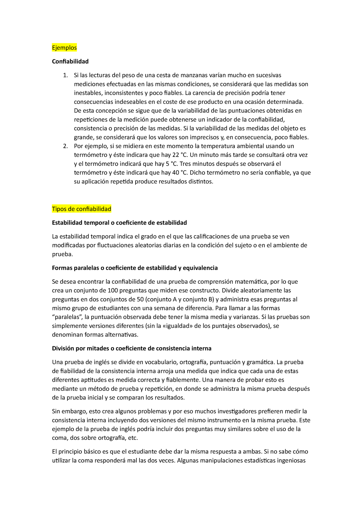 Ejemplos De Confiabilidad Ejemplos Confiabilidad Si Las Lecturas Del Peso De Una Cesta De 9522