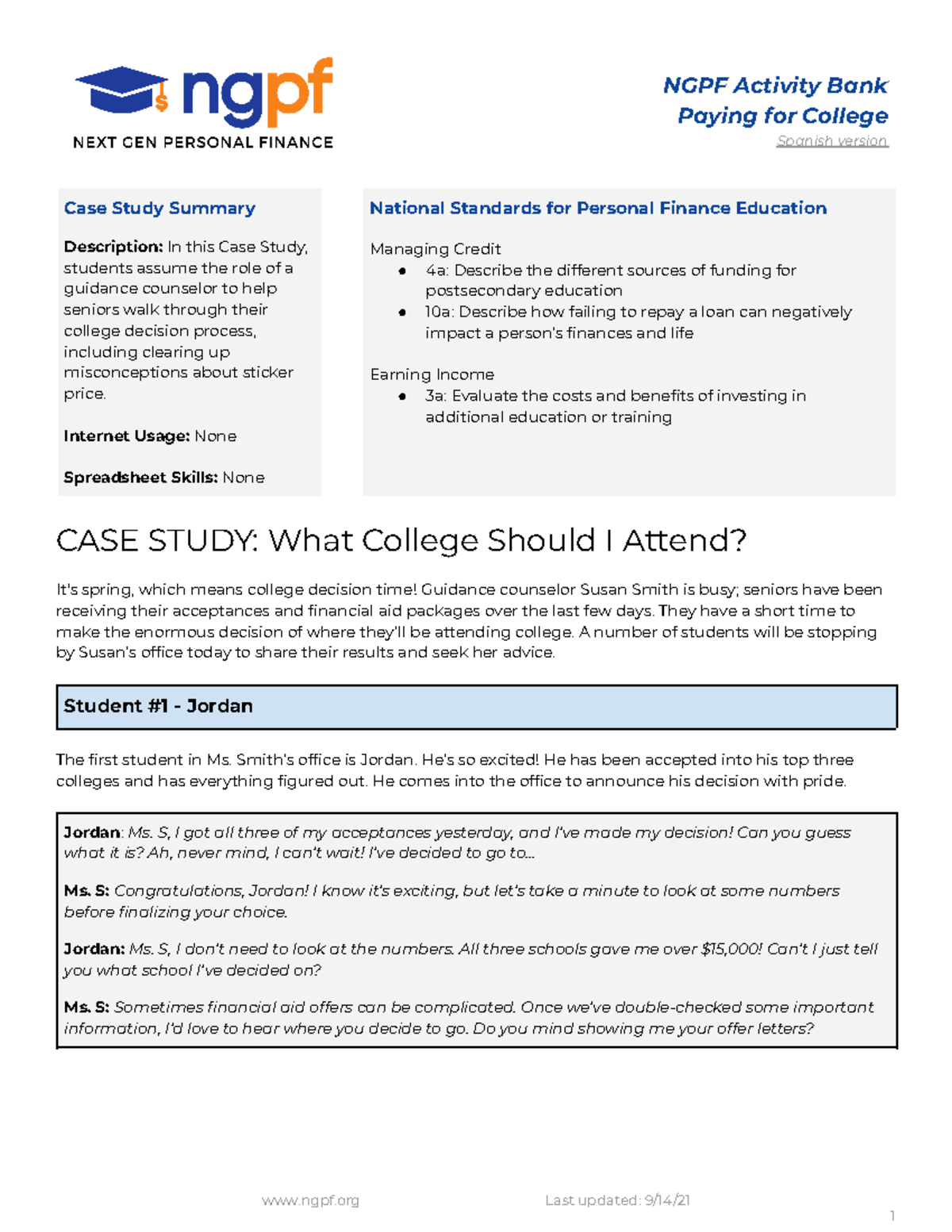 ngpf case study what college should i attend