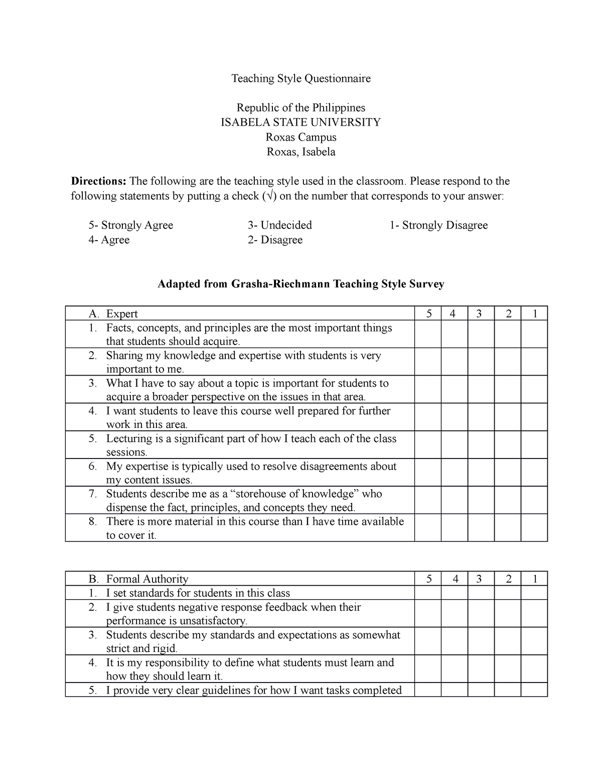 teaching-style-questionnaire-teaching-style-questionnaire-republic-of