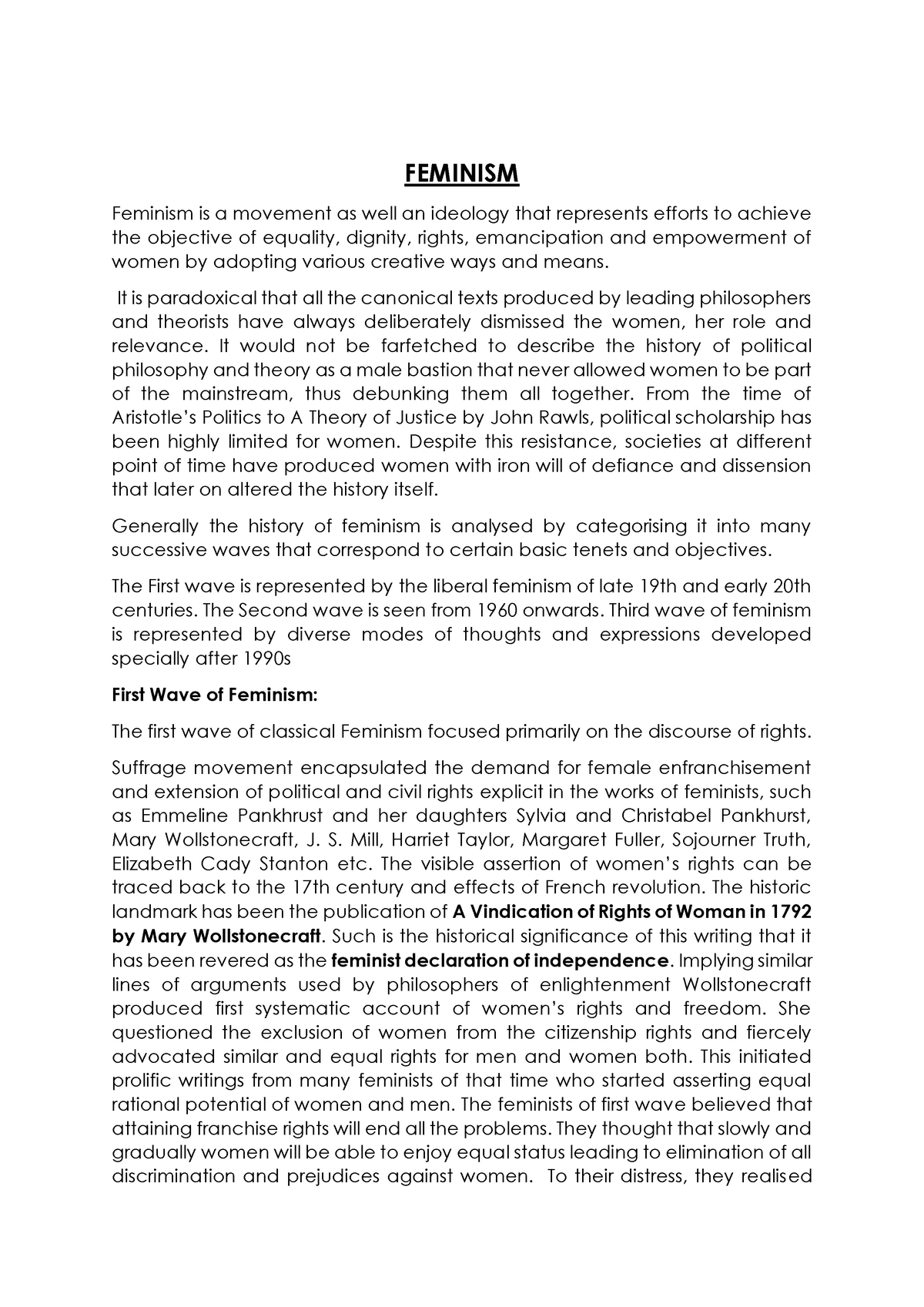 dissertation on feminism pdf