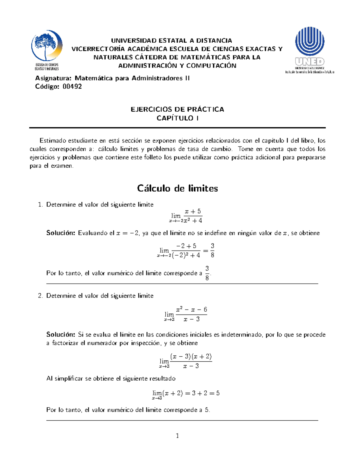 Cap 1 - Sirve De Guía De Estudio - UNIVERSIDAD ESTATAL A DISTANCIA ...