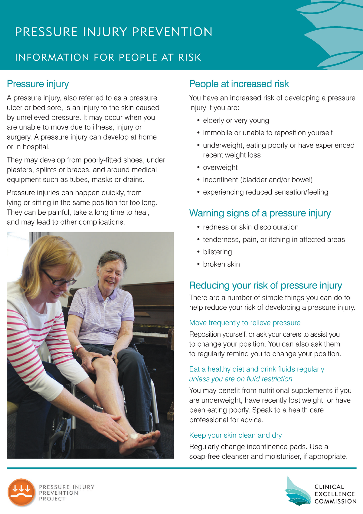 Pressure Injury Prevention Information For People At Risk Nov 2015 ...