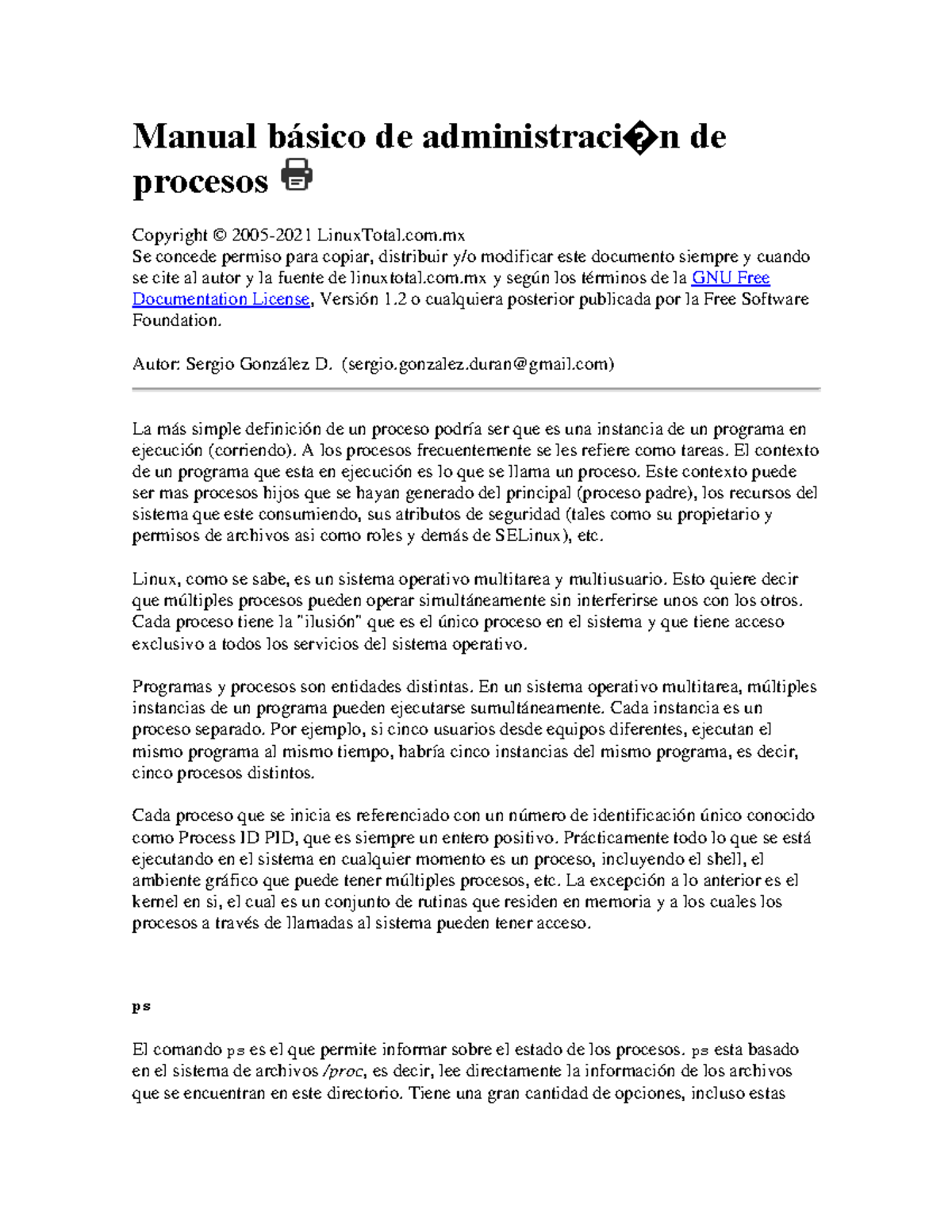 Administración De Procesos - Manual Básico De Administraci N De ...