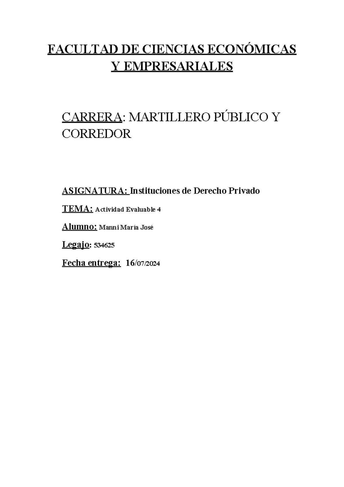 Facultad DE Ciencias Económicas Y Empresariales - FACULTAD DE CIENCIAS ...