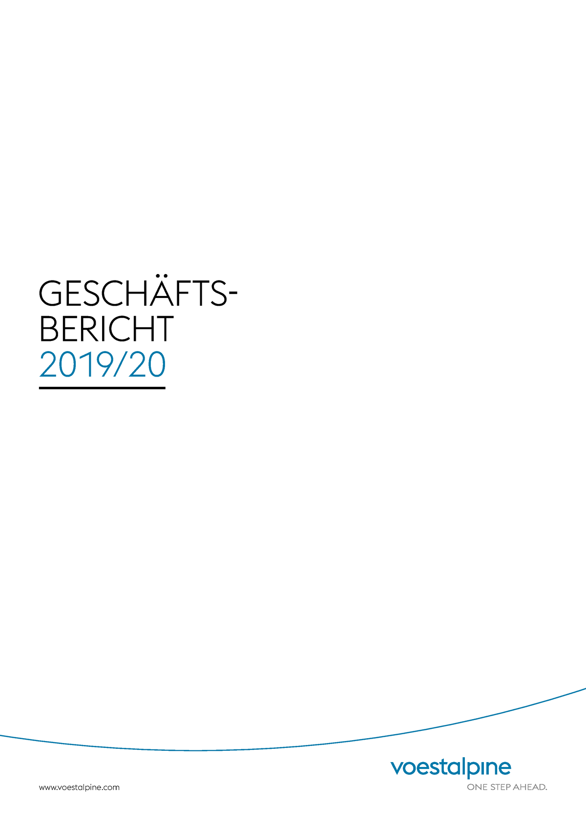 2019-20-geschaeftsbericht - GESCHÄFTS- BERICHT 2019/ Voestalpine ...