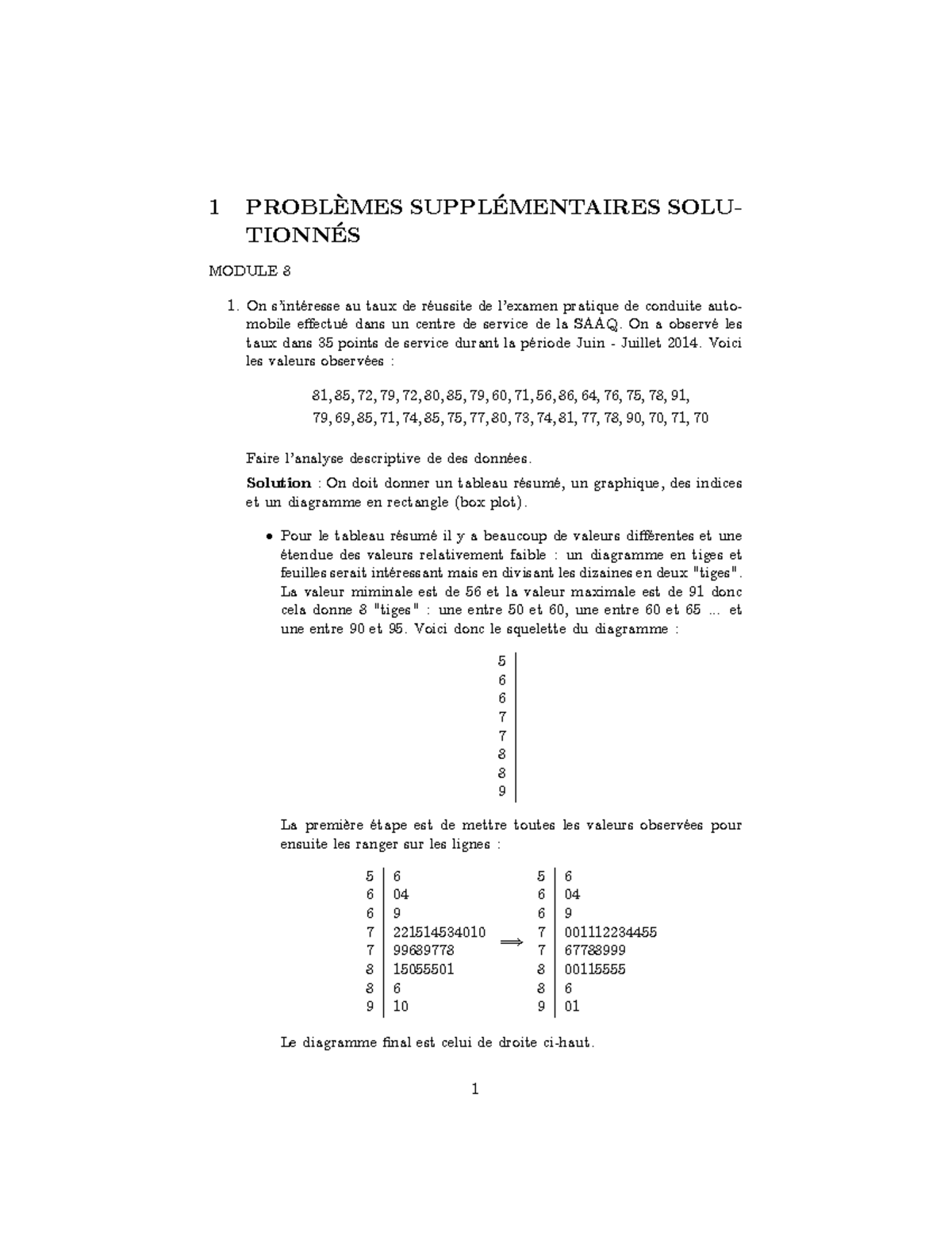 Exercices Suppl Mentaires Problmes Suppl Solu Tionn Module On S Int Resse Au Taux De