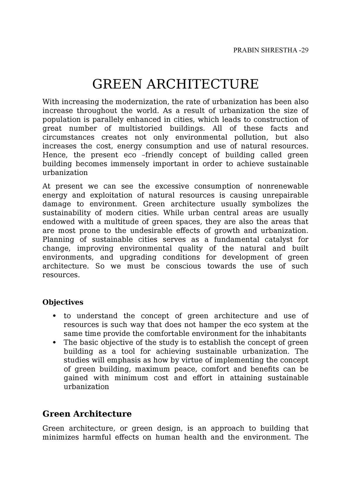 green building dissertation