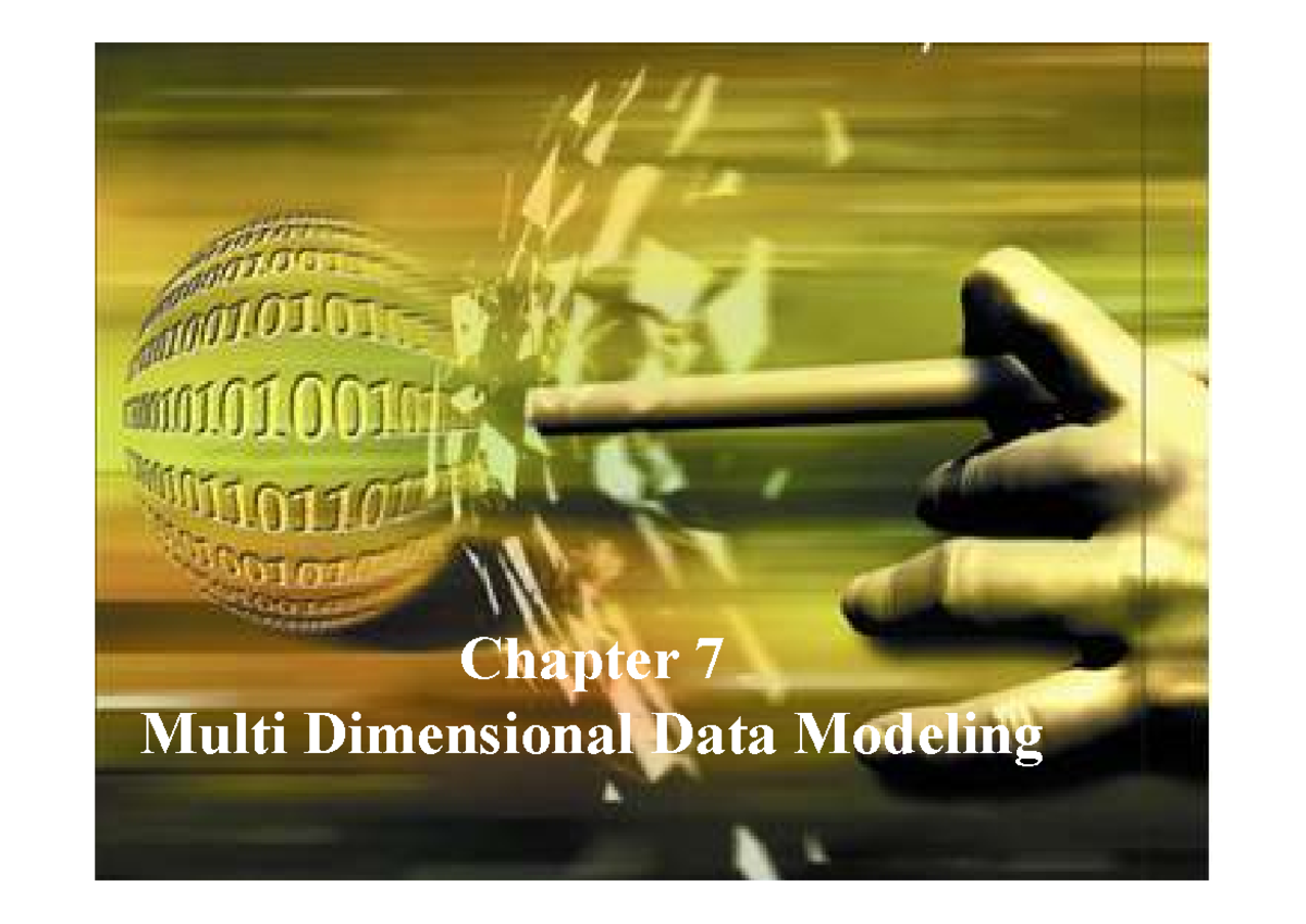 Multidimensional data modeling fundamentals of business analytics
