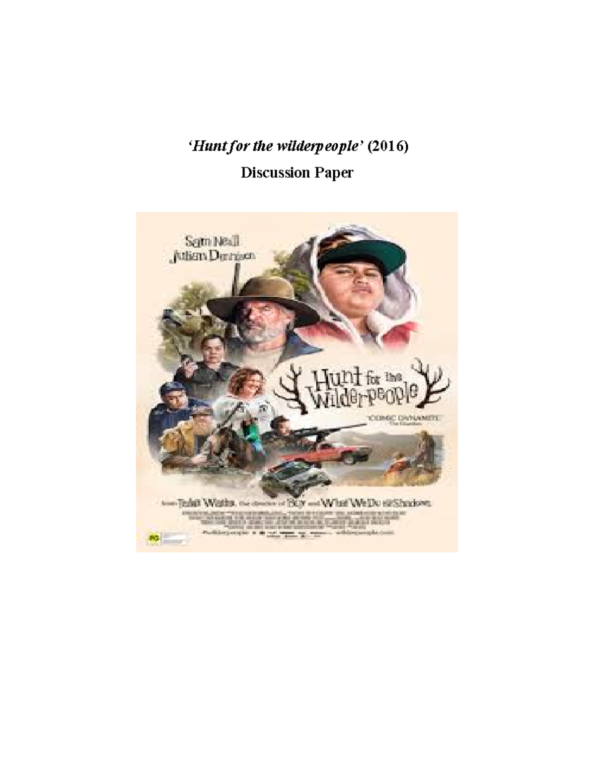 Hunt for the wilderpeople ‘Hunt for the wilderpeople’ (2016