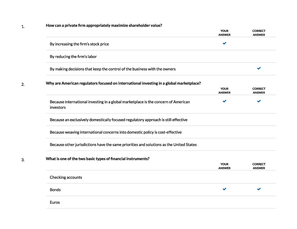 C214 - Financial Management Pre-Assessment Answer Key - C214 - Studocu