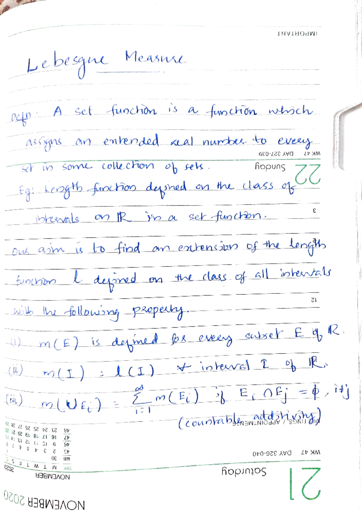 Real analysis- lebesgue measure 1 - INVIHOdWI Lebe sgne Measun A Set ...