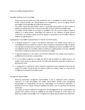 Reporting - Phase 3 of Auditing (Part 1) - Phase 3 of Auditing ...