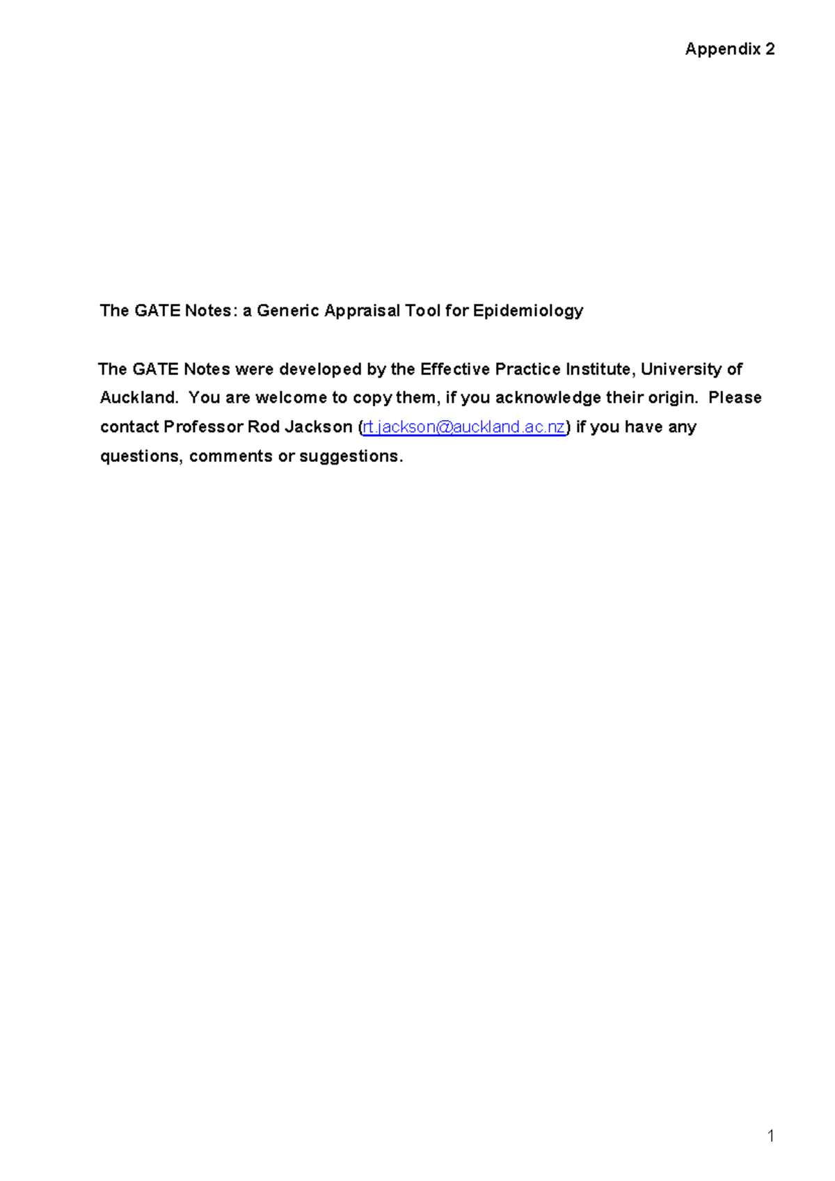 Gate Notes Appendix (Self found) - Appendix 2 The GATE Notes: a Generic ...