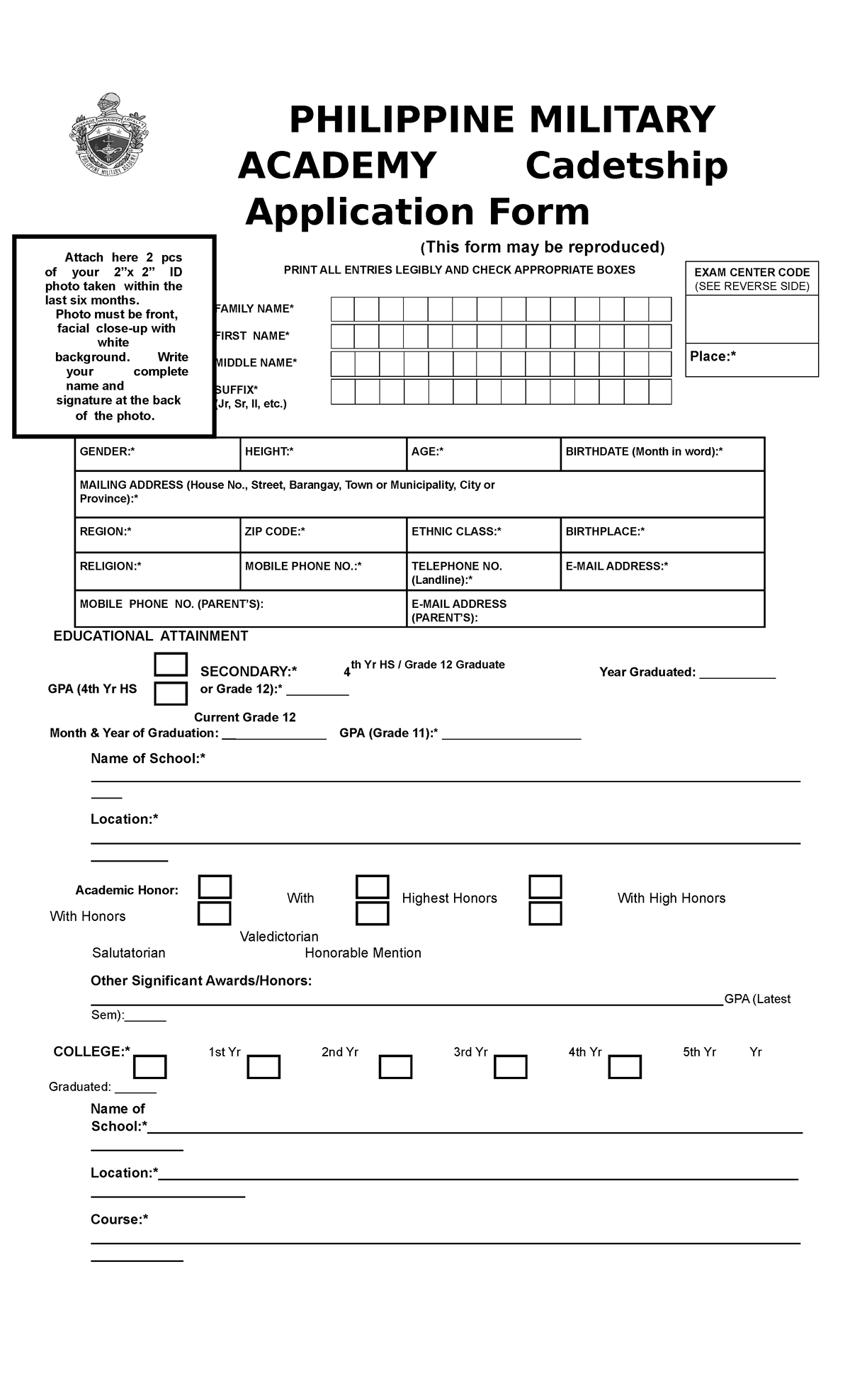 Document - Mathematics - PHILIPPINE MILITARY ACADEMY Cadetship ...