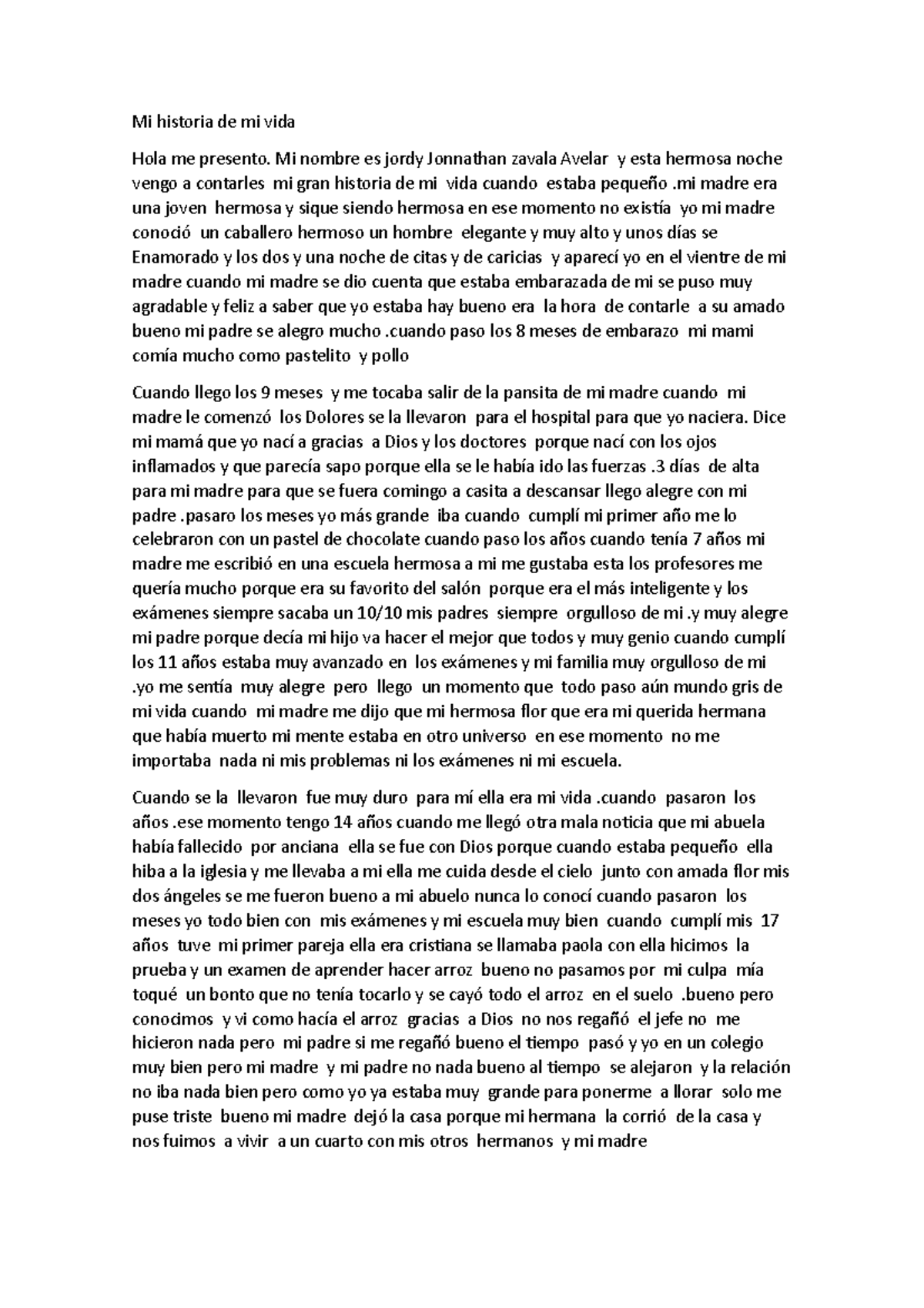 Documento oficial - hbvnfcv - Mi historia de mi vida Hola me presento ...