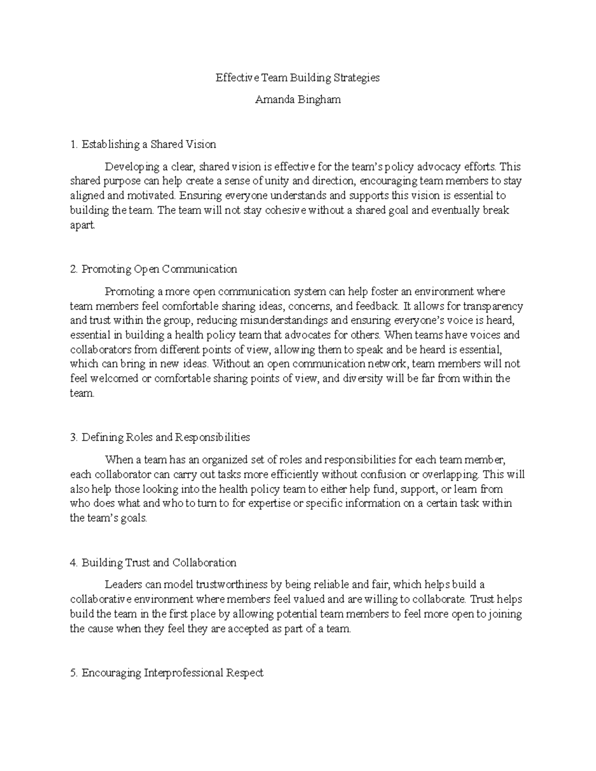 Effective Team Building Strategies - This shared purpose can help ...
